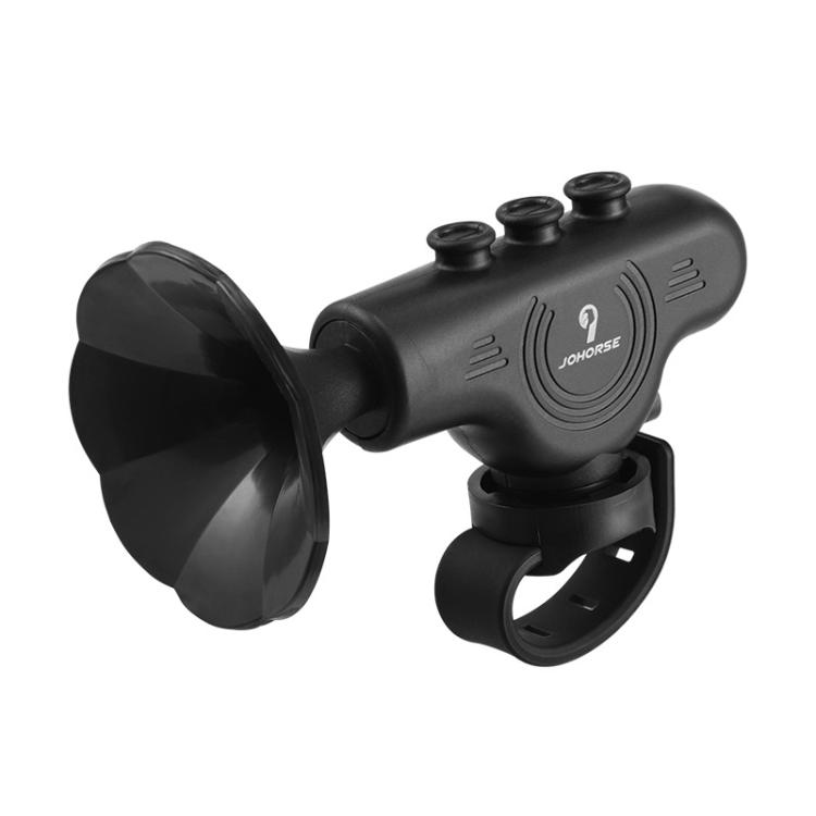 Electronic Cycling Bell Handlebar Horns Rechargeable Electric Bell Waterproof Adjustable Siren (Black)