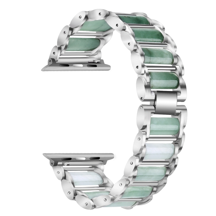 Emerald Stainless Steel Watch Band For Apple Watch Ultra 49mm&Watch Ultra 2 49mm / Series 9&8&7 45mm / SE 3&SE 2&6&SE&5&4 44mm / 3&2&1 42mm(Silver)