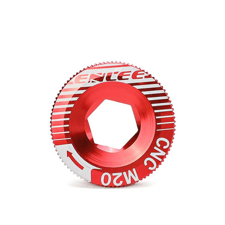 ENLEE Aluminum Bicycle Crank Cover Crank Screws, Color: M20 Red