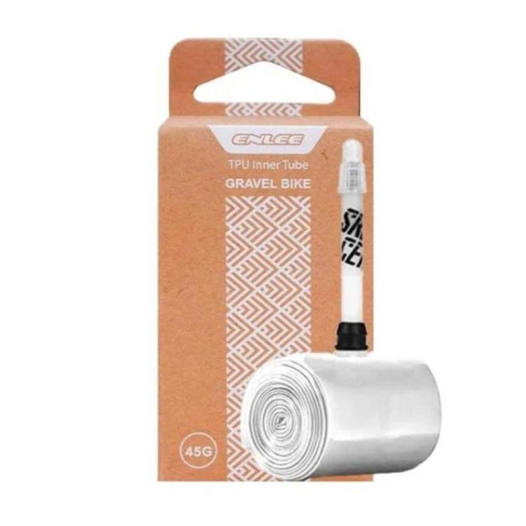 ENLEE Bike Presta Valve Lightweight TPU Inner Tube, Spec: Gravel 45mm
