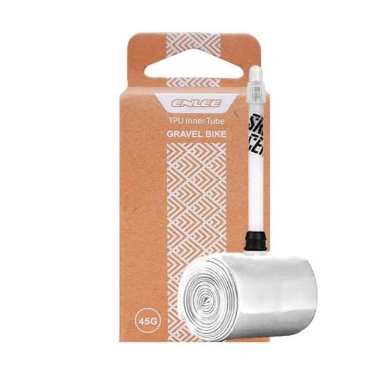 ENLEE Bike Presta Valve Lightweight TPU Inner Tube, Spec: Gravel 65mm