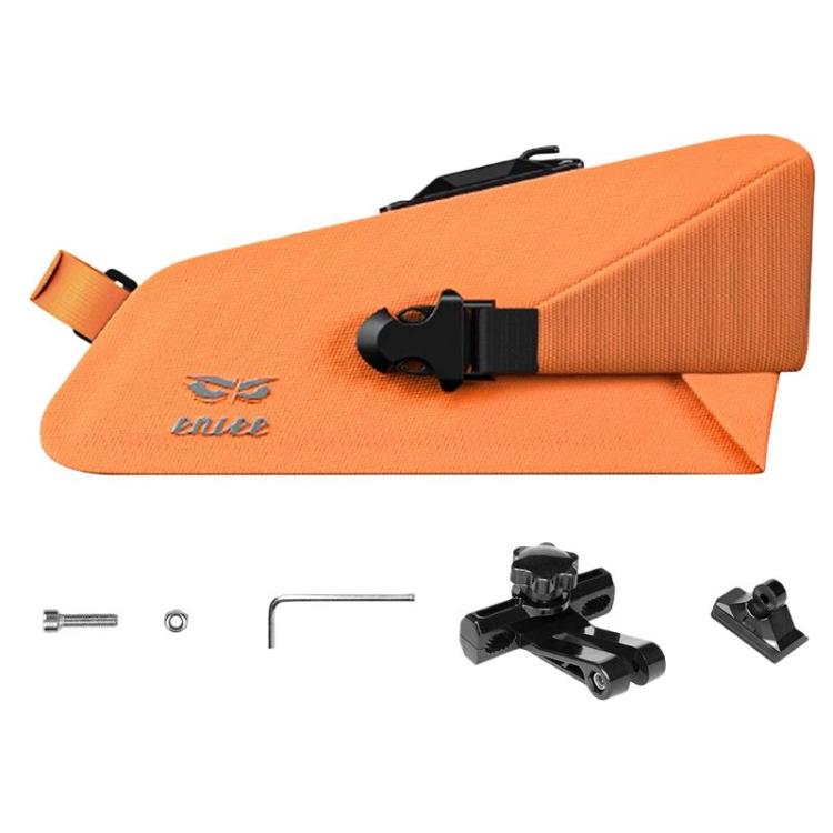 ENLEE Bike Quick-Release Seat Bag Waterproof Reflective Saddle Bag, Style: 1.5L Orange