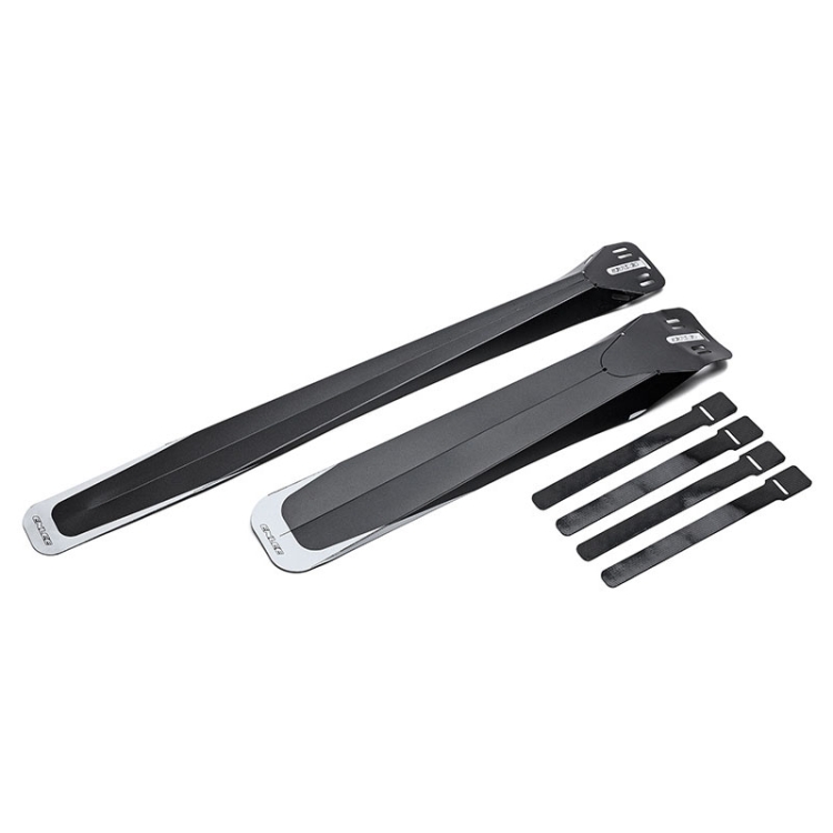 ENLEE E-641316 6pcs /Set Bicycle Extended Front And Rear Mudguards Road Bike Quick Detachable Fenders, Style: Black Model