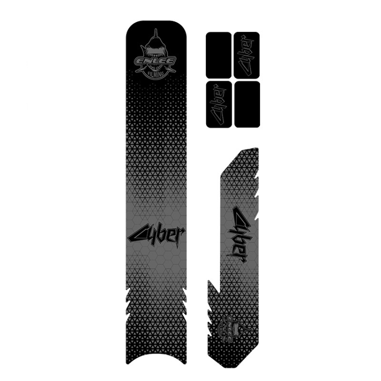 ENLEE E17305 6pcs /Set Road Bike Frame Stickers Thickened Waterproof Chain Guard Protector Decal, Model: Diamond