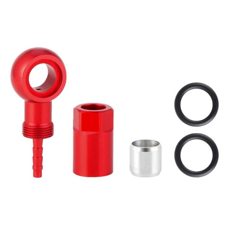 ENLEE E511 Bike 5-Line Hydraulic Needle Hydraulic Disc Brake Hose Connector(Red)