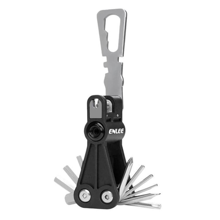 ENLEE EN93 18 In 1 Bike Multifunctional CO2 Inflator Head Hexagonal Repair Tool(Black)