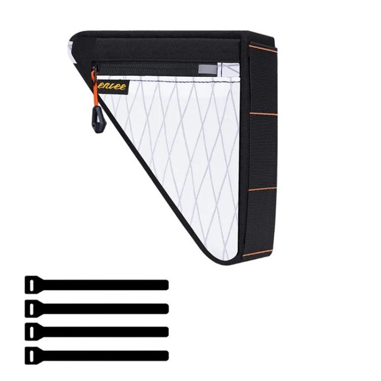 ENLEE PS-S100 Bike Frame Triangle Bag Waterproof Large-Capacity Tool Pouch(White)