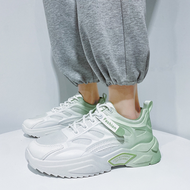 ENLEN&BENNA YCCF881 Men Running Shoes Outdoor Casual Shoes, Size: 43(White Green)