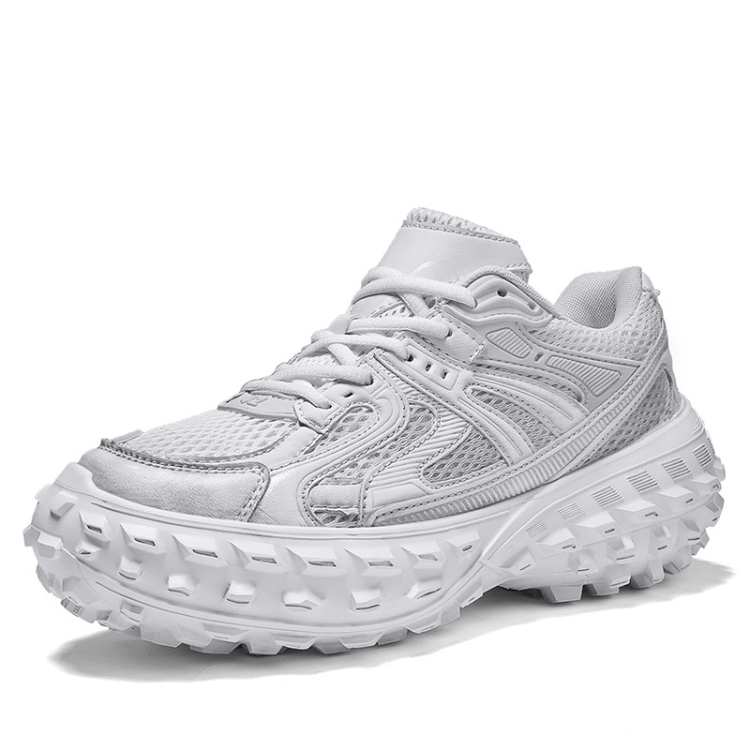 ENLEN&BENNA YCDZ037 Net Cloth Thick Bottom Tire Shoes Casual Sports Shoes, Size: 39(White)