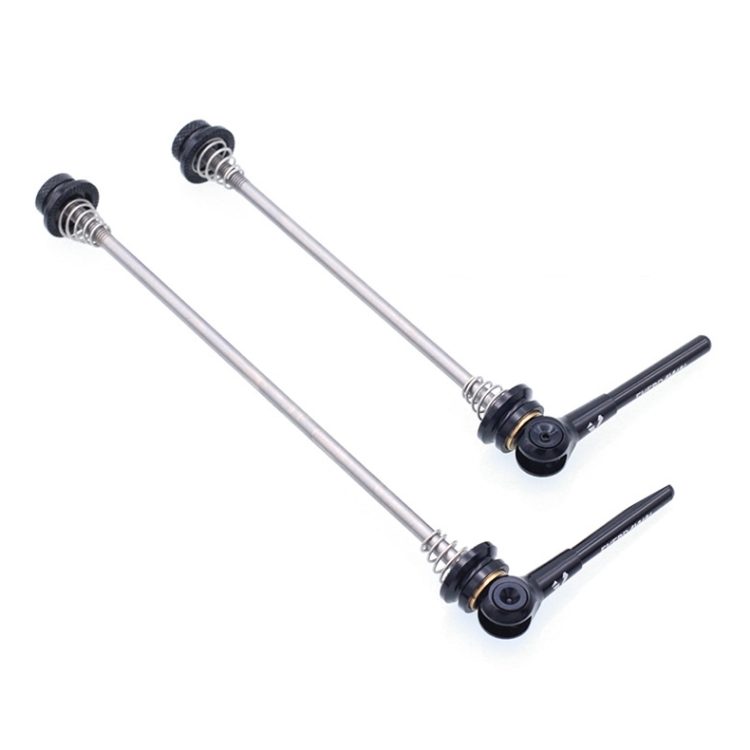 EVERDAWN Mountain Highway Bike Titanium Alloy Axis Quick Removal Rod Front And Rear Rollers Open Flower Drum Fixed Axis Trolley(Black)
