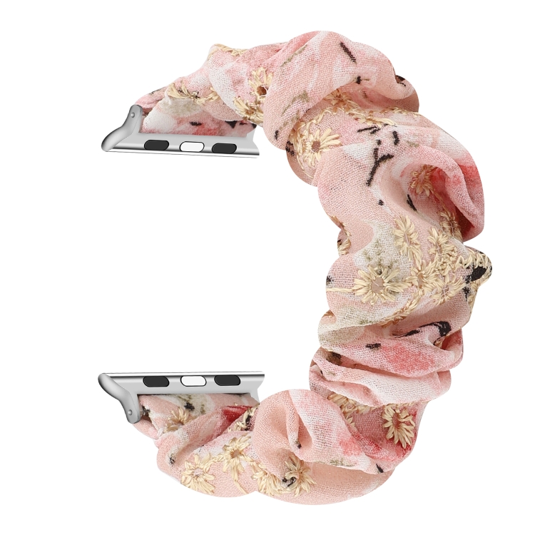 Fabric Hair Ring Watch Band For Apple Watch Series 9&8&7 41mm / SE 3&SE 2&6&SE&5&4 40mm / 3&2&1 38mm(1)