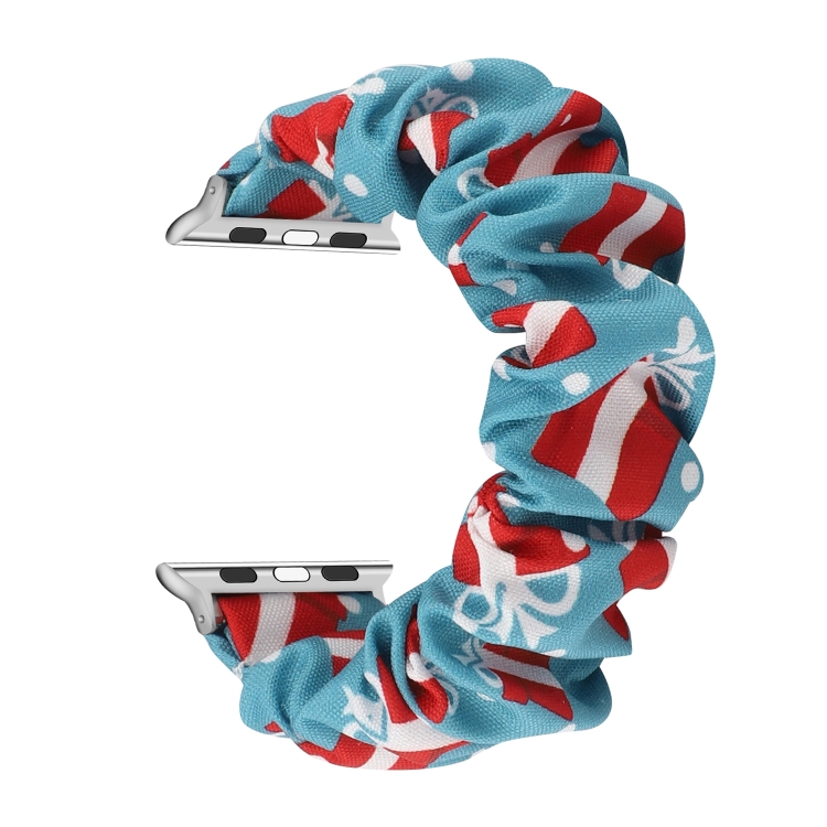 Fabric Hair Ring Watch Band For Apple Watch Series 9&8&7 41mm / SE 3&SE 2&6&SE&5&4 40mm / 3&2&1 38mm(10)