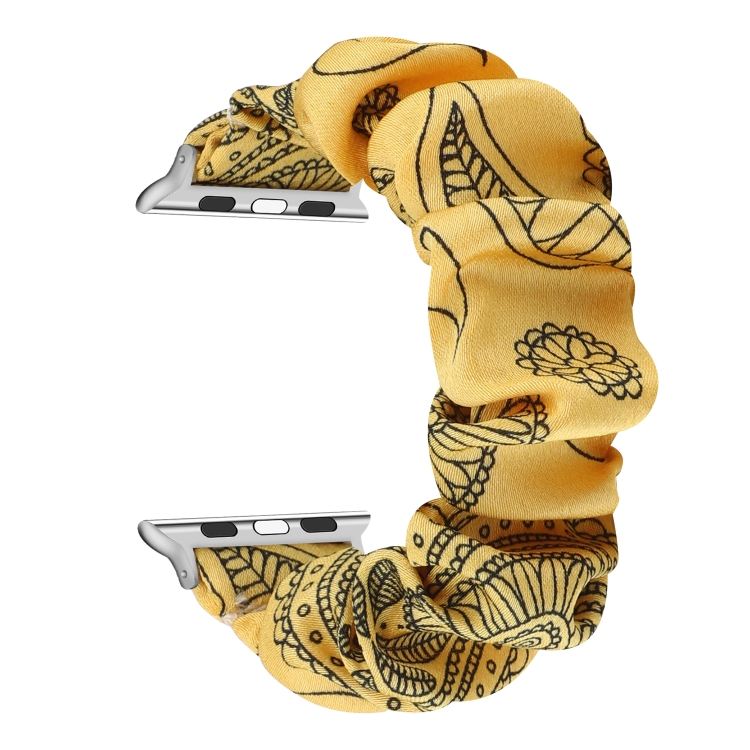 Fabric Hair Ring Watch Band For Apple Watch Series 9&8&7 41mm / SE 3&SE 2&6&SE&5&4 40mm / 3&2&1 38mm(2)