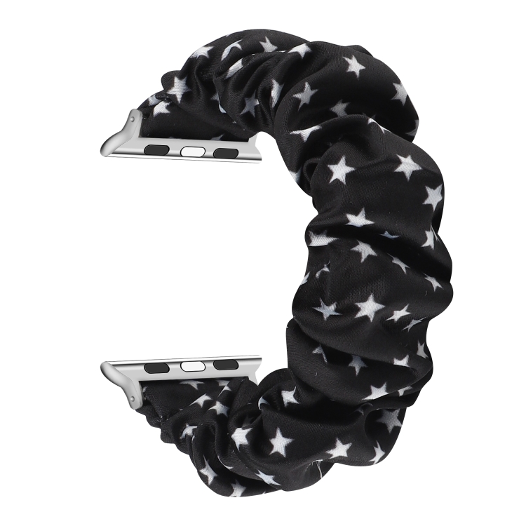 Fabric Hair Ring Watch Band For Apple Watch Series 9&8&7 41mm / SE 3&SE 2&6&SE&5&4 40mm / 3&2&1 38mm(3)