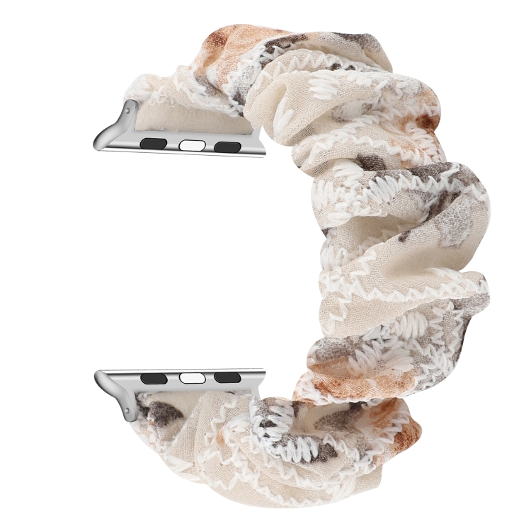 Fabric Hair Ring Watch Band For Apple Watch Series 9&8&7 41mm / SE 3&SE 2&6&SE&5&4 40mm / 3&2&1 38mm(3)