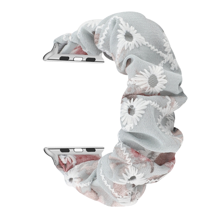 Fabric Hair Ring Watch Band For Apple Watch Series 9&8&7 41mm / SE 3&SE 2&6&SE&5&4 40mm / 3&2&1 38mm(5)