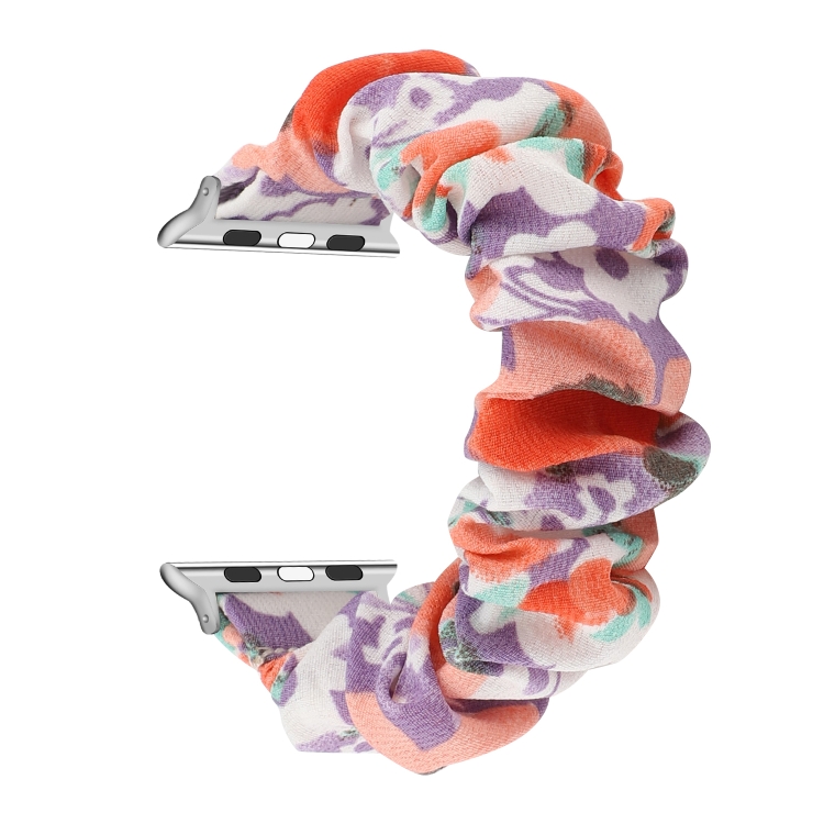 Fabric Hair Ring Watch Band For Apple Watch Series 9&8&7 41mm / SE 3&SE 2&6&SE&5&4 40mm / 3&2&1 38mm(5)