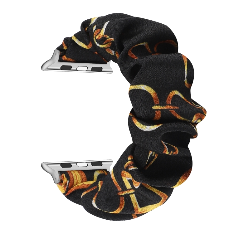 Fabric Hair Ring Watch Band For Apple Watch Ultra 49mm&Watch Ultra 2 49mm / Series 9&8&7 45mm / SE 3&SE 2&6&SE&5&4 44mm / 3&2&1 42mm(1)
