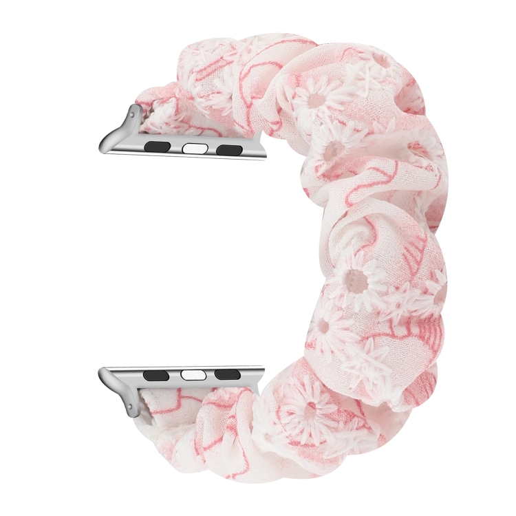 Fabric Hair Ring Watch Band For Apple Watch Ultra 49mm&Watch Ultra 2 49mm / Series 9&8&7 45mm / SE 3&SE 2&6&SE&5&4 44mm / 3&2&1 42mm(4)