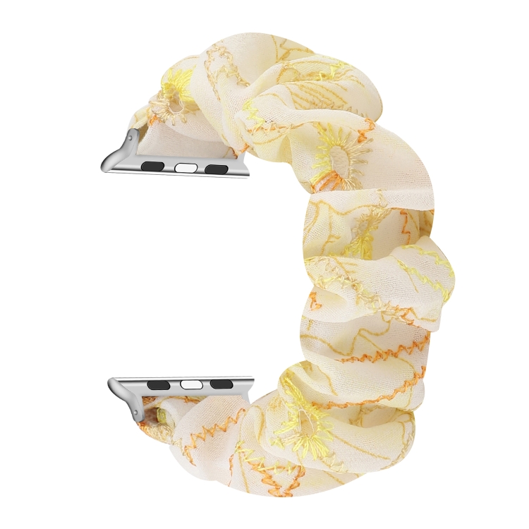 Fabric Hair Ring Watch Band For Apple Watch Ultra 49mm&Watch Ultra 2 49mm / Series 9&8&7 45mm / SE 3&SE 2&6&SE&5&4 44mm / 3&2&1 42mm(6)