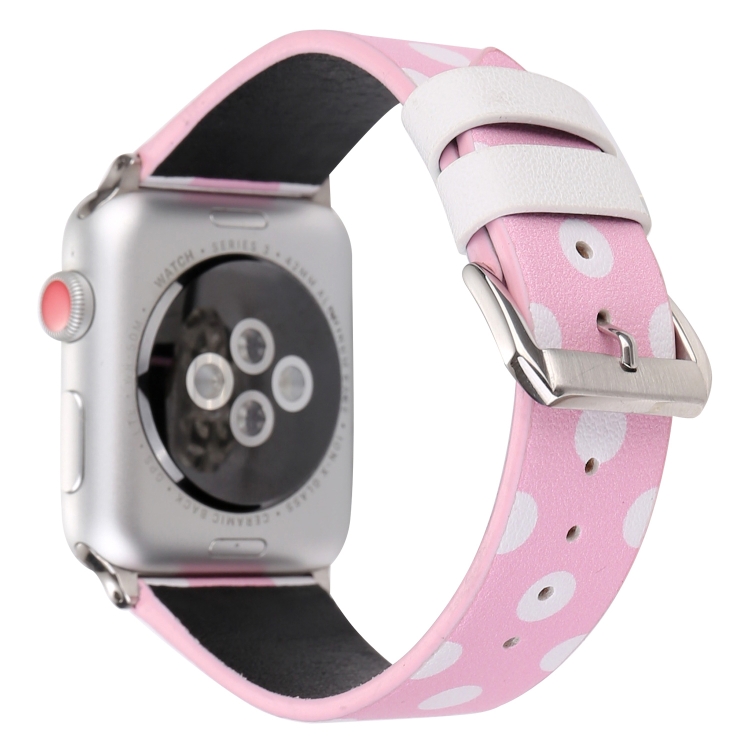 Fashion Dot Series Watch Band For Apple Watch Ultra 49mm&Watch Ultra 2 49mm / Series 9&8&7 45mm / SE 3&SE 2&6&SE&5&4 44mm / 3&2&1 42mm(Pink White)