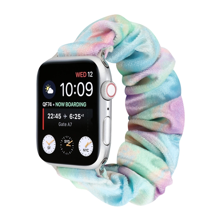 Flannel Hair Ring Strap Watch Band For Apple Watch Ultra 49mm&Watch Ultra 2 49mm / Series 9&8&7 45mm / SE 3&SE 2&6&SE&5&4 44mm / 3&2&1 42mm(14)