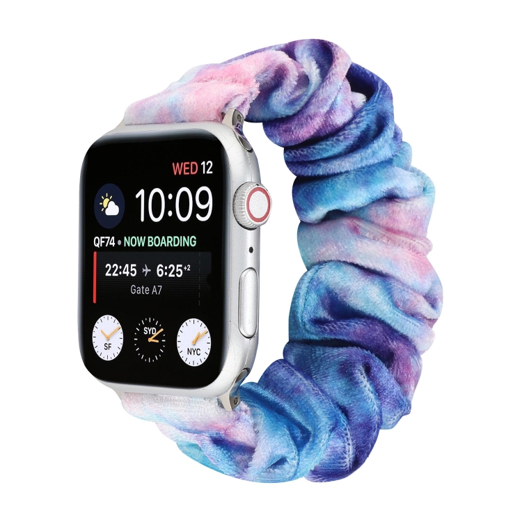 Flannel Hair Ring Strap Watch Band For Apple Watch Ultra 49mm&Watch Ultra 2 49mm / Series 9&8&7 45mm / SE 3&SE 2&6&SE&5&4 44mm / 3&2&1 42mm(15)