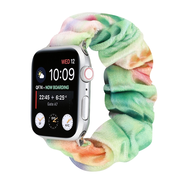 Flannel Hair Ring Strap Watch Band For Apple Watch Ultra 49mm&Watch Ultra 2 49mm / Series 9&8&7 45mm / SE 3&SE 2&6&SE&5&4 44mm / 3&2&1 42mm(18)