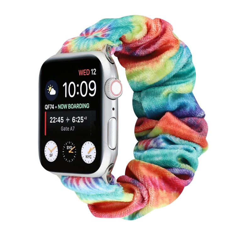 Flannel Hair Ring Strap Watch Band For Apple Watch Ultra 49mm&Watch Ultra 2 49mm / Series 9&8&7 45mm / SE 3&SE 2&6&SE&5&4 44mm / 3&2&1 42mm(19)