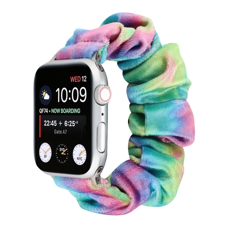 Flannel Hair Ring Strap Watch Band For Apple Watch Ultra 49mm&Watch Ultra 2 49mm / Series 9&8&7 45mm / SE 3&SE 2&6&SE&5&4 44mm / 3&2&1 42mm(21)