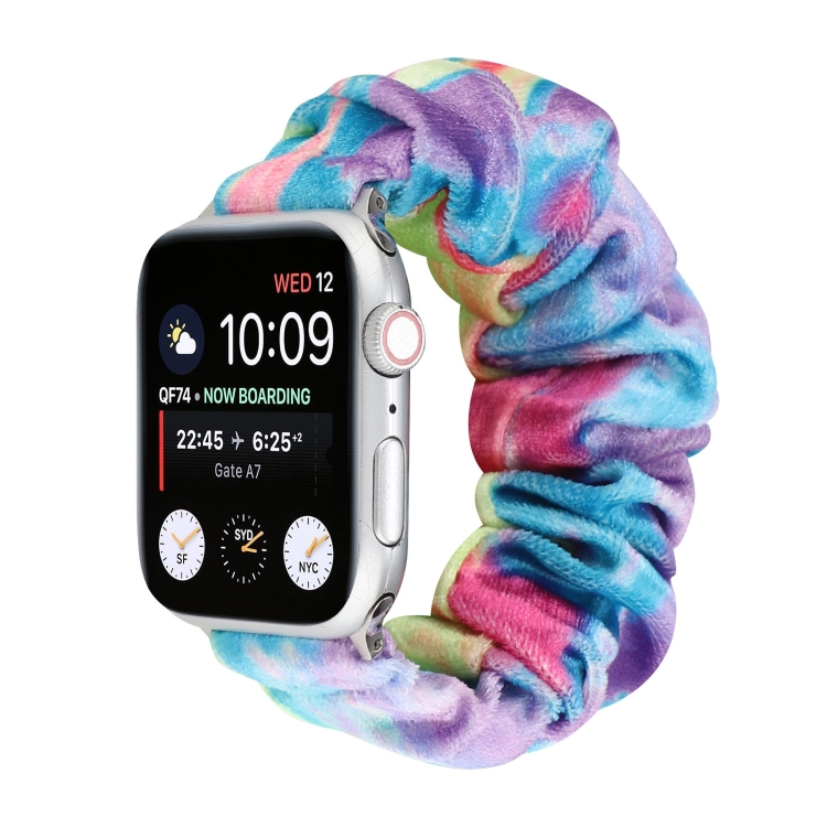 Flannel Hair Ring Strap Watch Band For Apple Watch Ultra 49mm&Watch Ultra 2 49mm / Series 9&8&7 45mm / SE 3&SE 2&6&SE&5&4 44mm / 3&2&1 42mm(22)