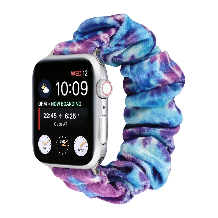 Flannel Hair Ring Strap Watch Band For Apple Watch Ultra 49mm&Watch Ultra 2 49mm / Series 9&8&7 45mm / SE 3&SE 2&6&SE&5&4 44mm / 3&2&1 42mm(7)