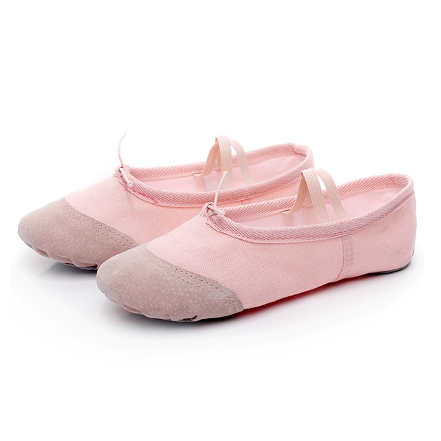 Flats Soft Ballet Shoes Latin Yoga Dance Sport Shoes for Children & Adult(Flesh Color)