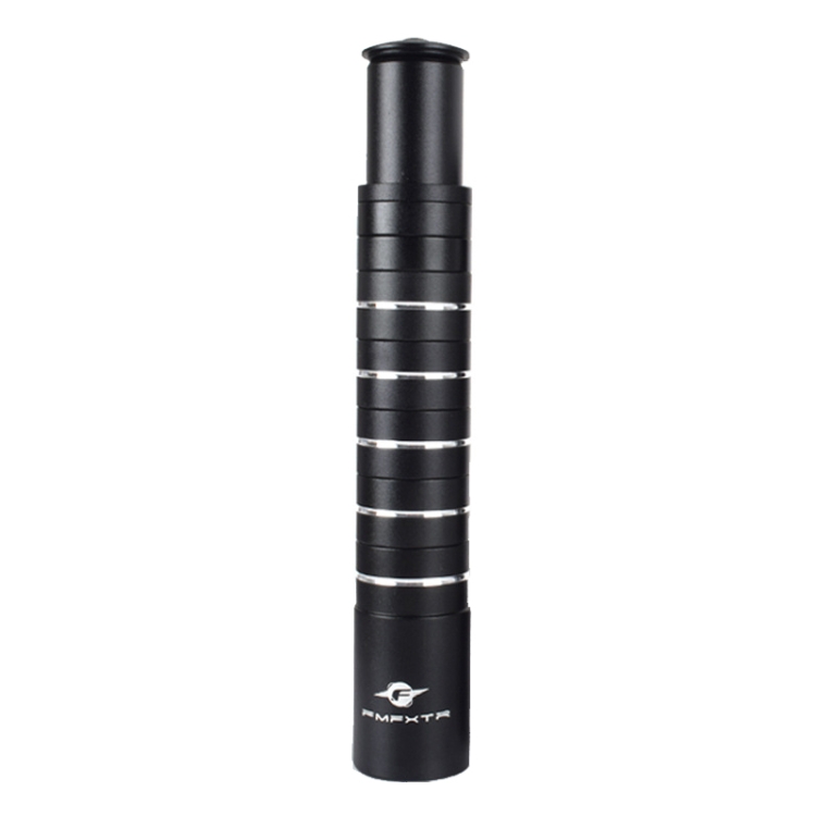 FMFXTR Mountain Bike Handlebar Aluminum Alloy Height Increaser, Increase Height:17.5cm(Black)