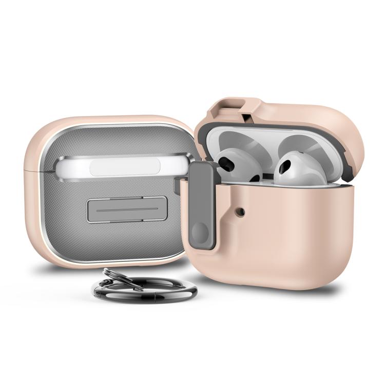 For AirPods 3 Automatic Switch Lock Bluetooth Earphone Shockproof Protective Case(Pink)