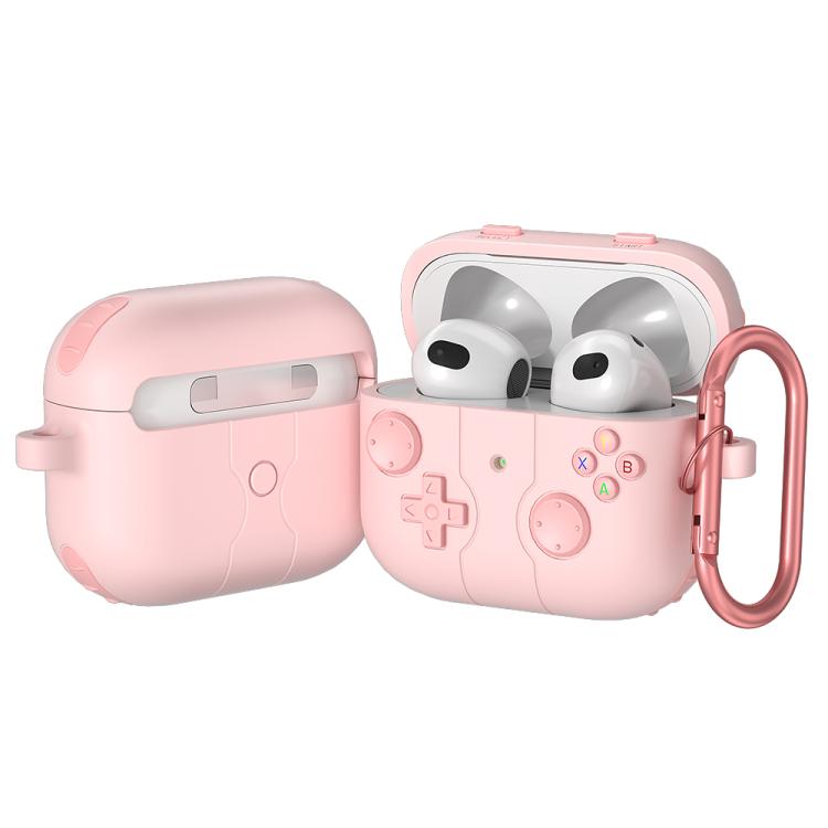 For AirPods 3 Game Console Style Wireless Earphone Silicone Case(Pink)