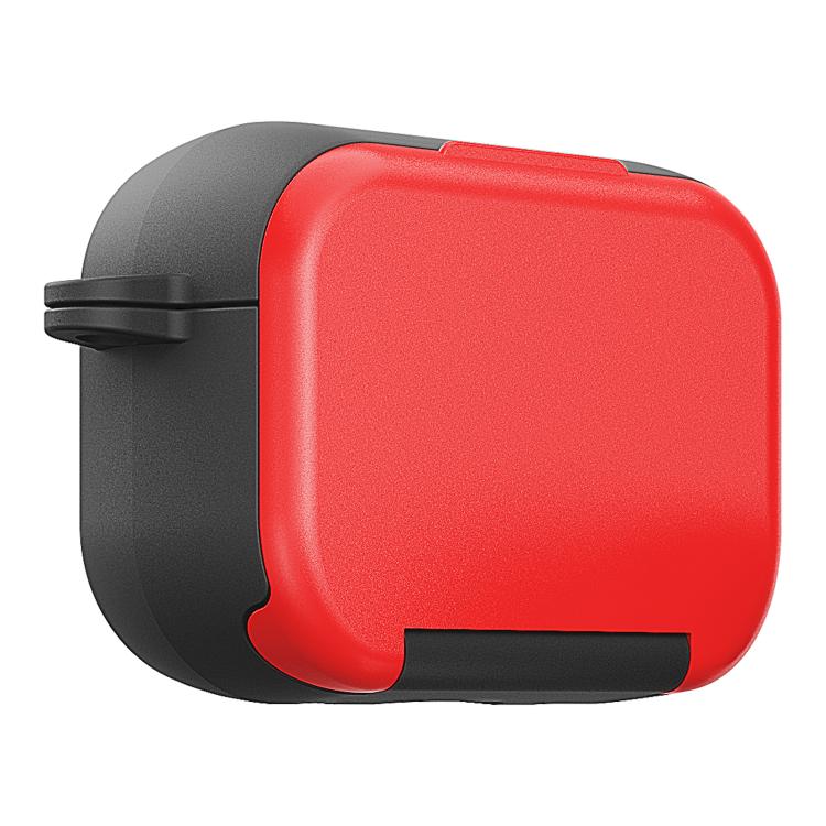 For AirPods 3 Mirror Stand Silicone Earphones Protective Case(Red)