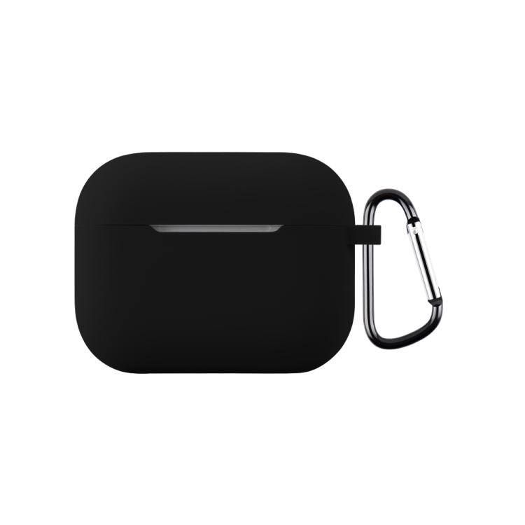 For AirPods Pro 3 2.0mm Silicone Earphone Protective Cover with Hook(Black)