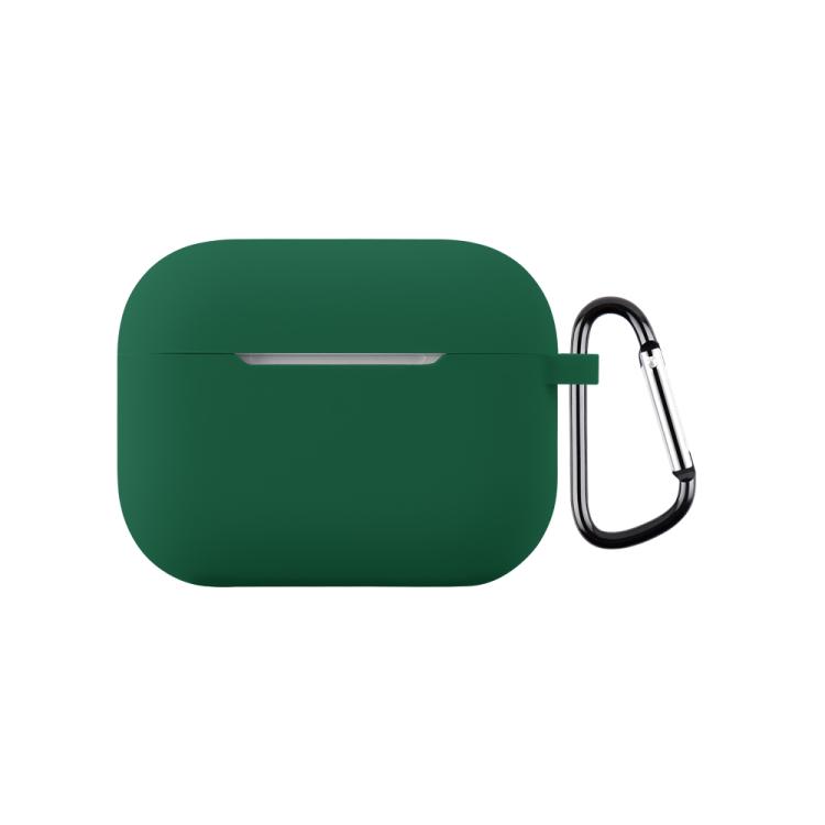 For AirPods Pro 3 2.0mm Silicone Earphone Protective Cover with Hook(Forest Green)