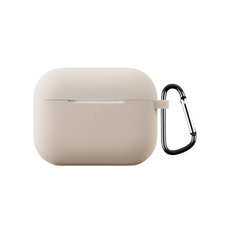 For AirPods Pro 3 2.0mm Silicone Earphone Protective Cover with Hook(Khaki)