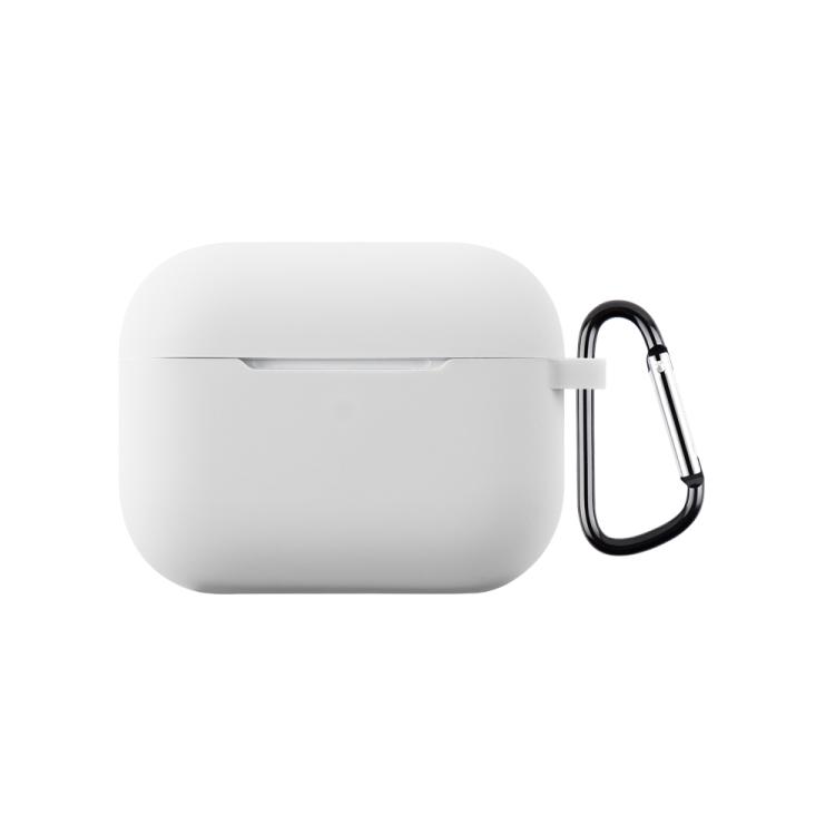 For AirPods Pro 3 2.0mm Silicone Earphone Protective Cover with Hook(White)