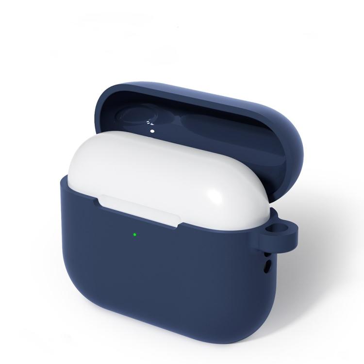 For AirPods Pro 3 Silicone Earphone Protective Case with Hook, Thickness: 2.0mm(Midnight Blue)