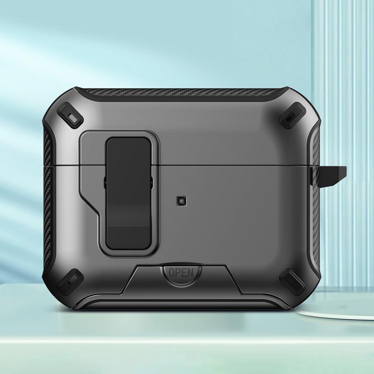 For AirPods Pro 3 Wireless Bluetooth Earphones MagSafe Holder Protective Case(Grey)