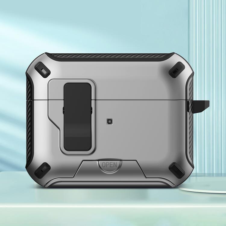 For AirPods Pro 3 Wireless Bluetooth Earphones MagSafe Holder Protective Case(Silver)