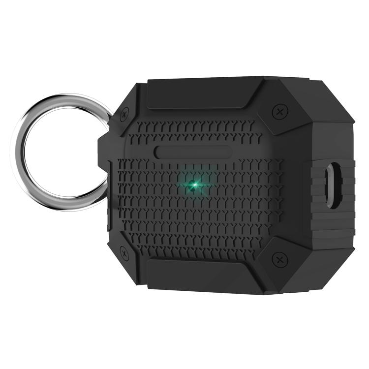 For AirPods Pro 3 Wireless Earphones Shockproof Armor Protective Case(Black)