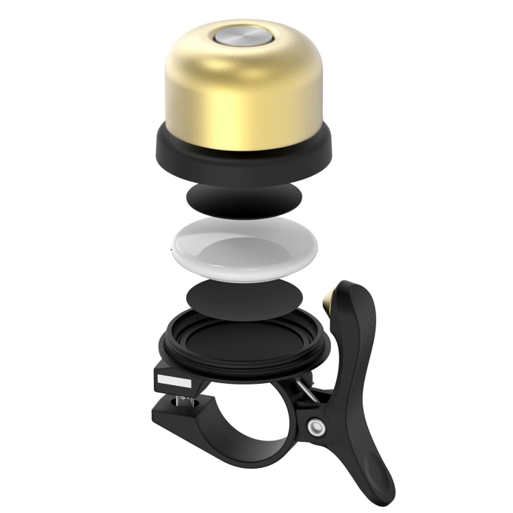 For AirTag 2nd Gen / AirTag 1st Gen Bicycle Hidden Locator Anti-theft Ring Bell Generation 2 Golden