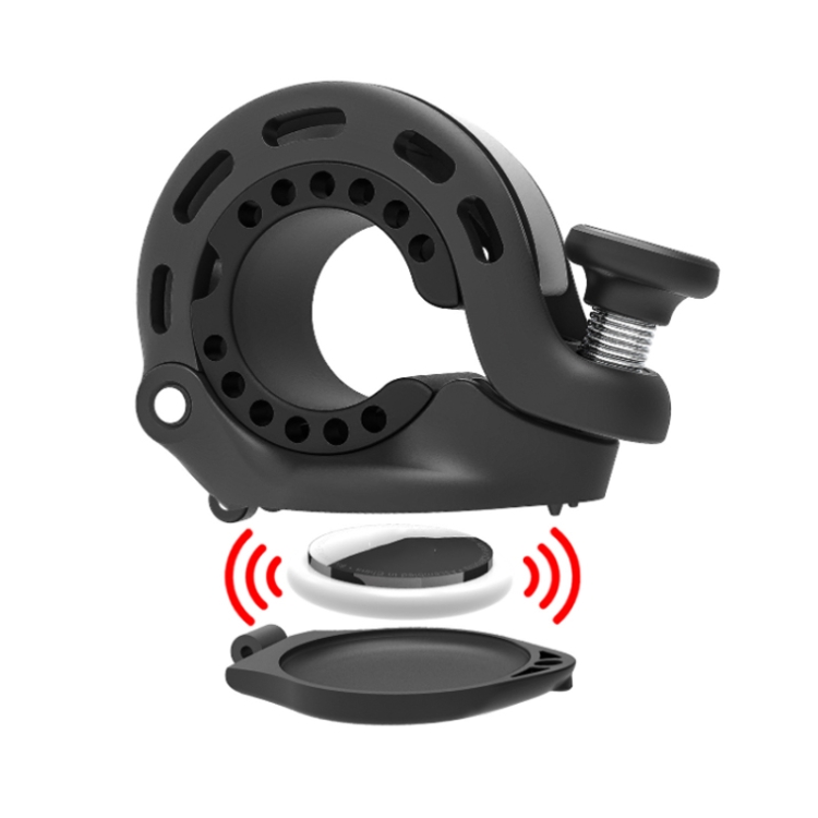 For AirTag 2nd Gen / AirTag 1st Gen Hidden Bicycle Bell Holder for AirTag Anti-Theft Mountain Bike Aluminum Horn