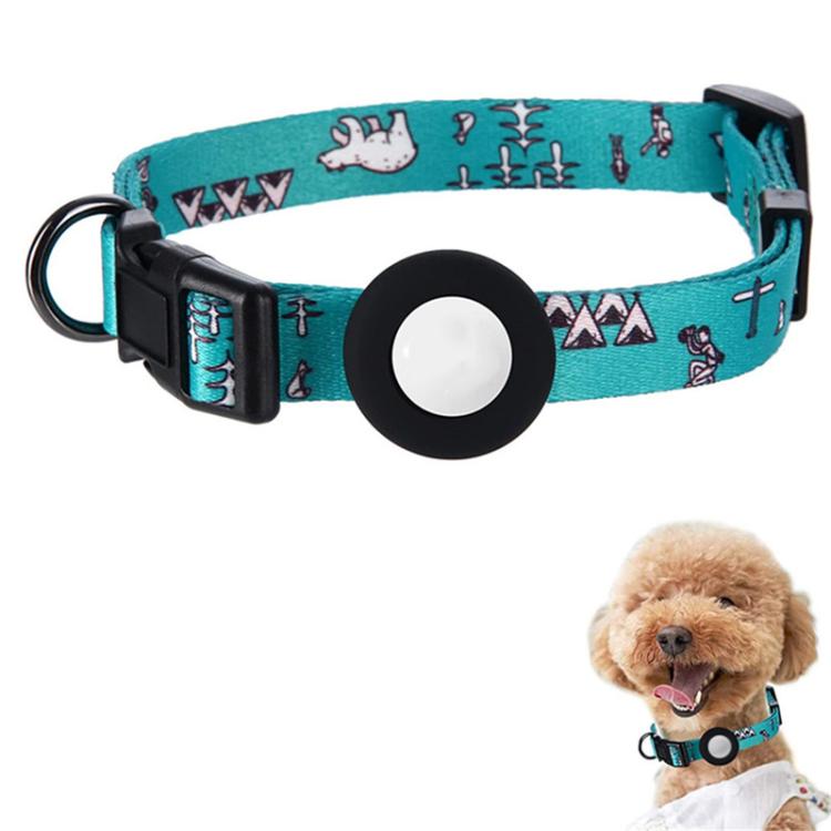 For AirTag 2nd Gen / AirTag 1st Gen Tracker Waterproof Silicone Case Pet Collar Cats Dog Neck Collar, Size: L(Bear)