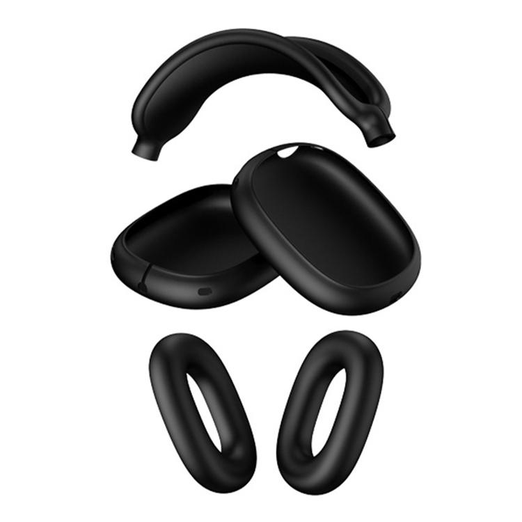For Apple AirPods Max 2 / Max 3 in 1 Headphones Silicone Protective Case(Black)