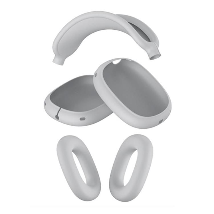 For Apple AirPods Max 2 / Max 3 in 1 Headphones Silicone Protective Case(Light Grey)